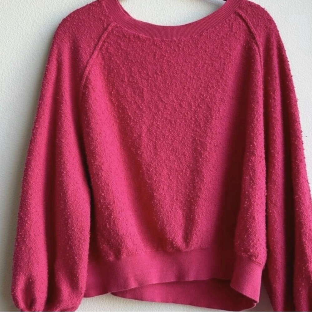 Free People Hot Pink Sweater Size Medium - Picture 5 of 10